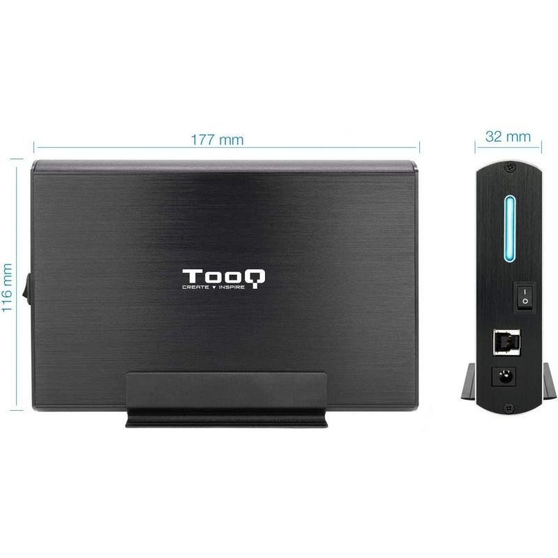 Caja Externa para Disco Duro de 3.5" TooQ TQE-3531B/ USB 2.0 - изображение 4