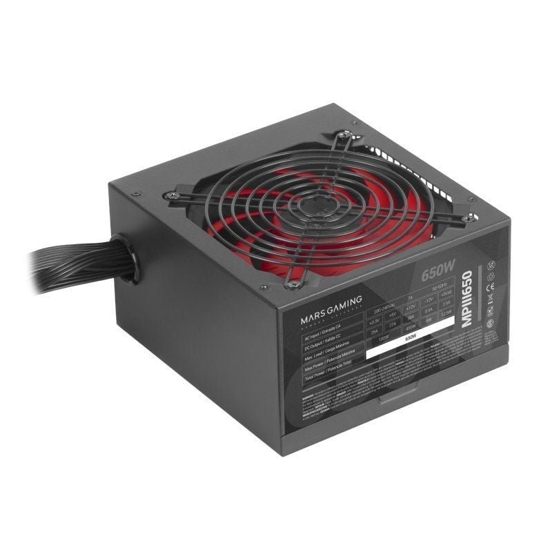 Fuente de Alimentación Mars Gaming MPIII650/ 650W/ Ventilador 12cm - изображение 2