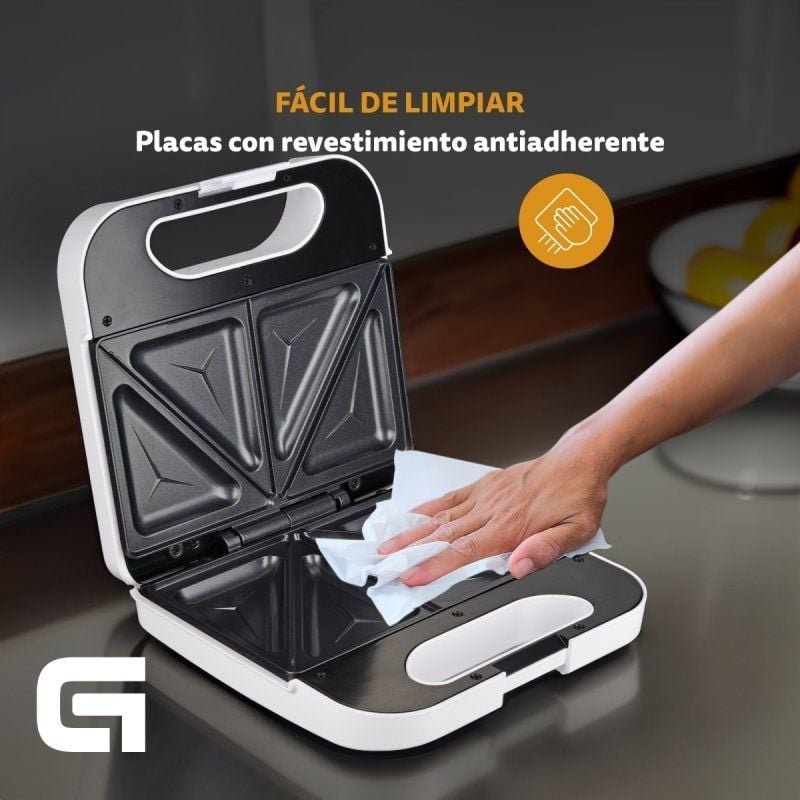 Sandwichera Grunkel SAN-CC BL/ 750W/ para 2 sandwiches - изображение 5