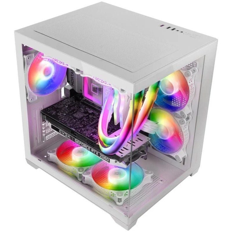 Caja Gaming Minitorre Mars Gaming MC-VIEW2/ Blanca - изображение 2