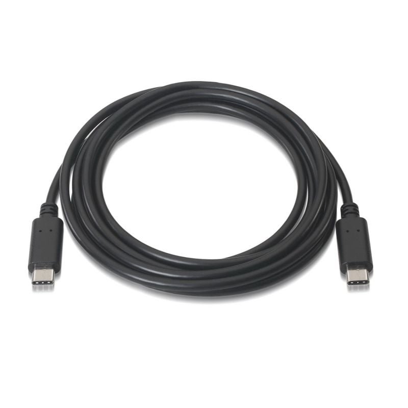 Cable USB 2.0 Tipo-C Aisens A107-0058/ USB Tipo-C Macho - USB Tipo-C Macho/ Hasta 9W/ 625Mbps/ 3m/ Negro - изображение 2