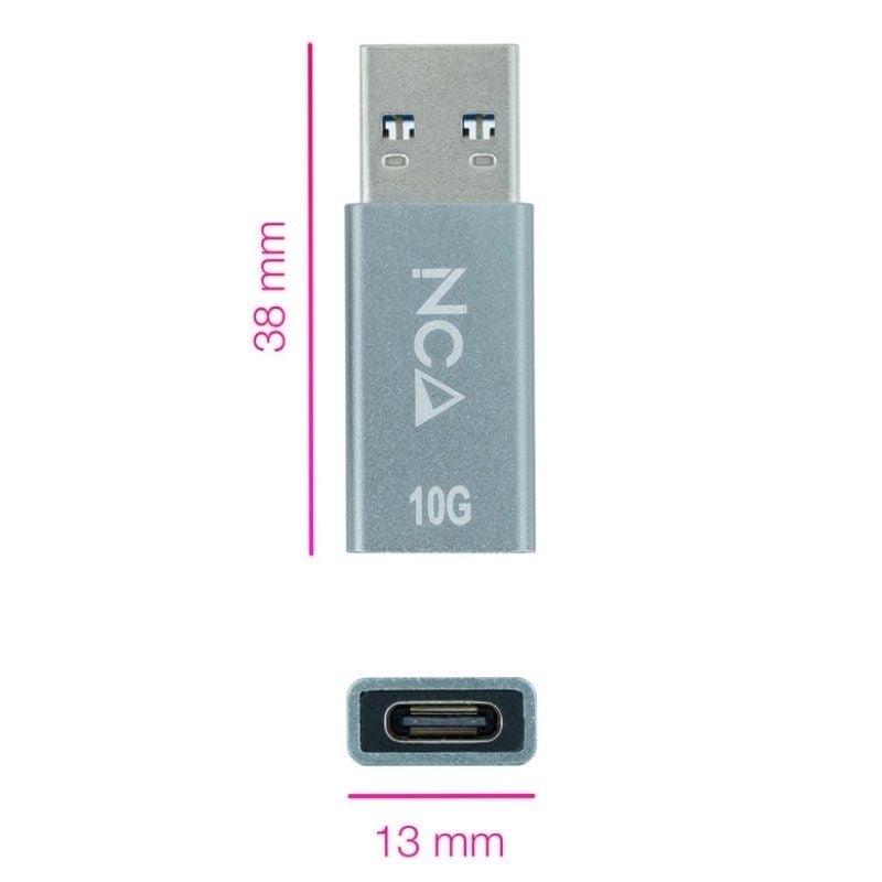 Adaptador USB 3.1 Nanocable 10.02.0013/ USB Macho - USB Tipo-C Hembra - изображение 2