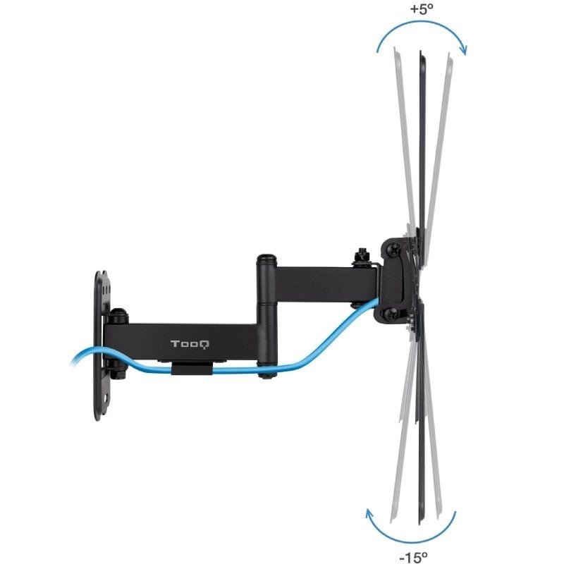 Soporte de Pared Extensible/ Giratorio/ Inclinable TooQ LP1356TN-B para TV de 13-55"/ hasta 25kg - изображение 3