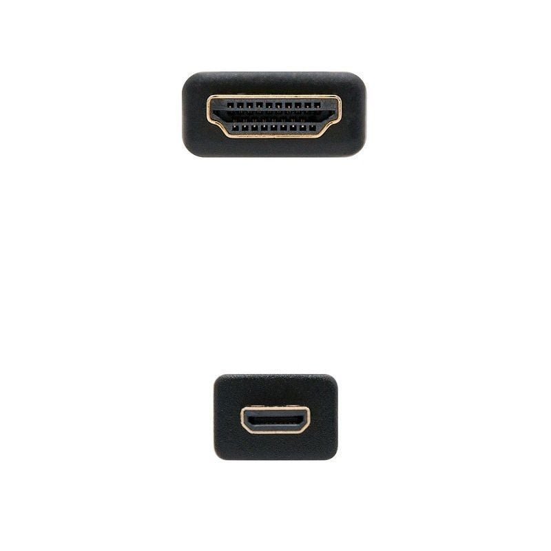 Cable Micro HDMI Nanocable 10.15.3502/ HDMI Macho - Micro HDMI Macho/ 1.8m/ Negro - изображение 3