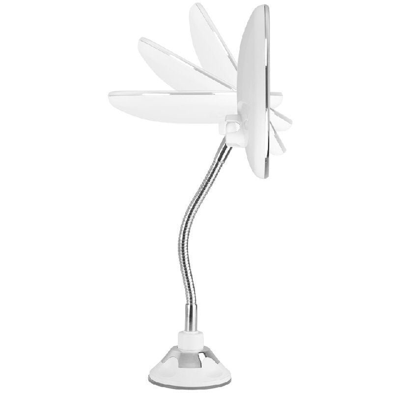Espejo Cosmético de Pared con Luz Orbegozo ESP 1020/ Telescópico/ Ø17cm - изображение 4