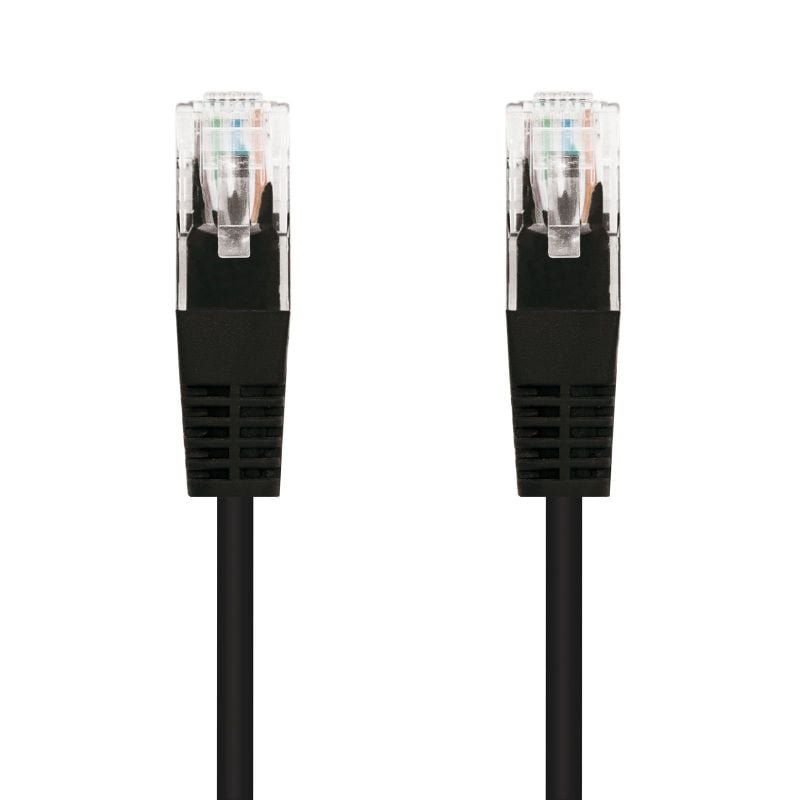 Cable de Red RJ45 UTP Nanocable 10.20.0401-BK/ Cat.6/ 1m/ Negro - изображение 2