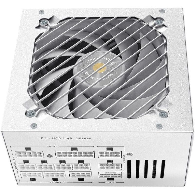 Fuente de Alimentación Mars Gaming MPB1000PSI/ 1000W/ Ventilador 14cm/ 80 Plus Gold/ Blanca - изображение 3