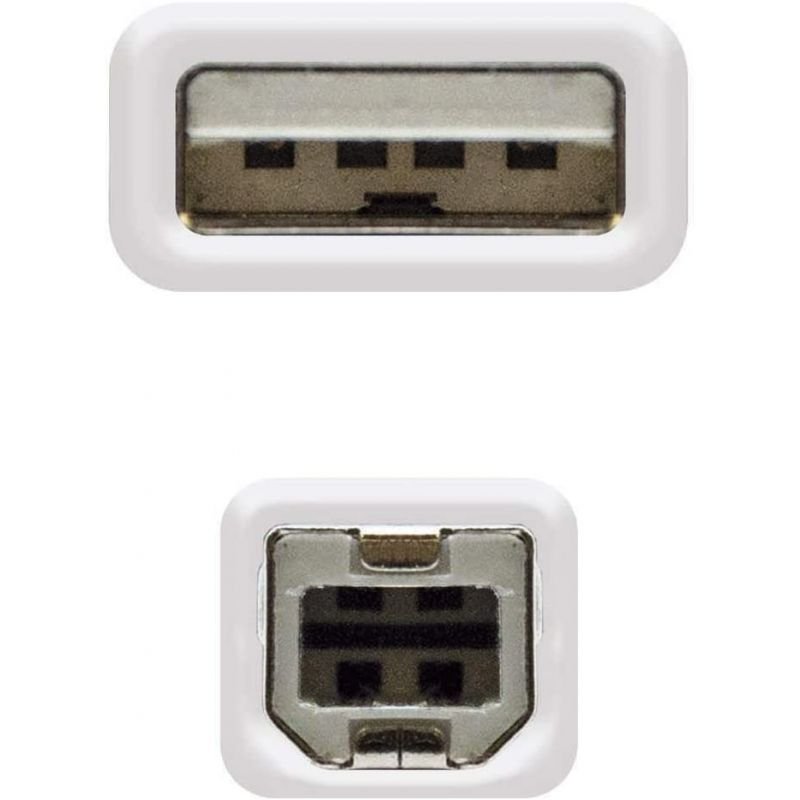 Cable Alargador USB 2.0 Nanocable 10.01.0204/ USB Macho - USB Hembra/ 3m/ Beige - изображение 3