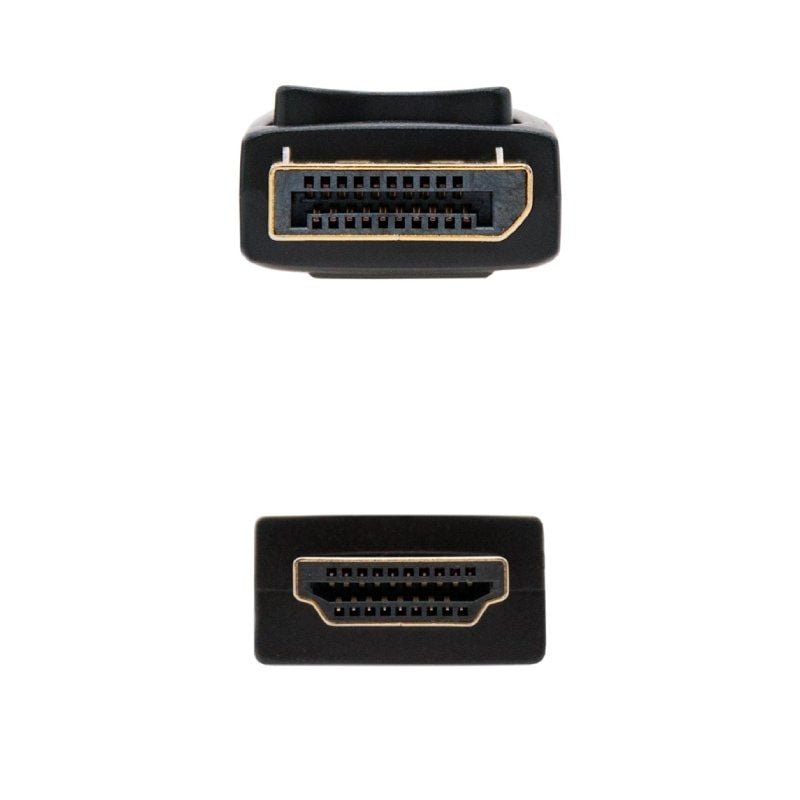 Cable Conversor Nanocable 10.15.4310/ Displayport Macho - HDMI Macho/ 10m/ Negro - изображение 3