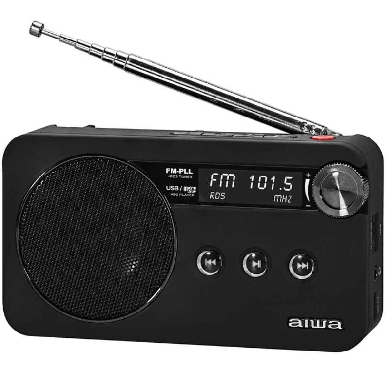 Radio Portátil Aiwa RS-77PLLBK/ con Batería/ Negra - изображение 3