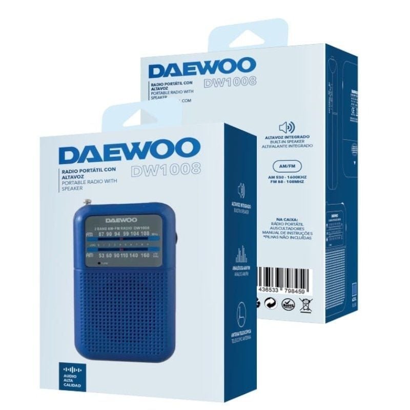 Radio Portátil Daewoo DW1008/ Azul - изображение 2