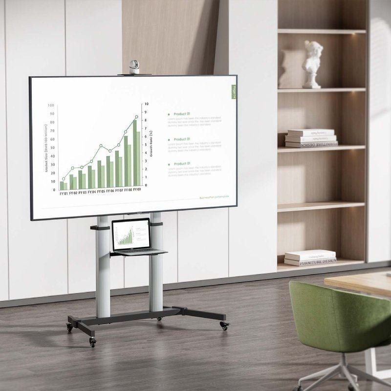 Soporte de Suelo con Ruedas Aisens FT100TE-259 para TV de 60-100"/ hasta 100kg - изображение 4
