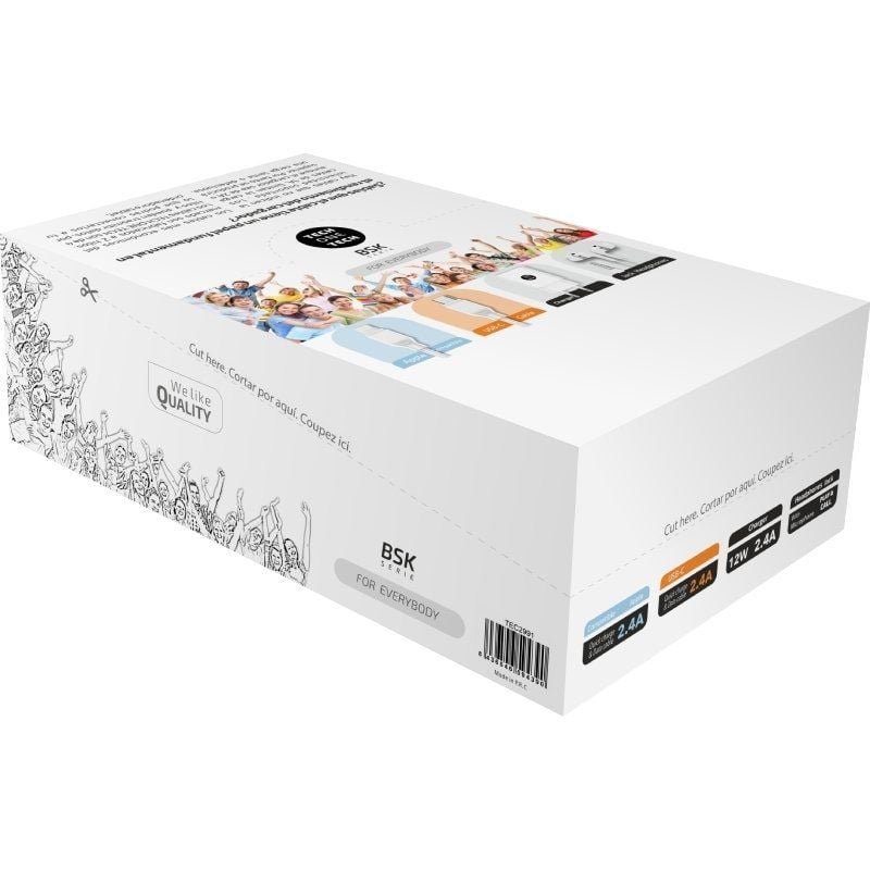 Expositor BSK Tech One TEC2991/ Incluye 10 Cargadores, 20 Cables BASIK y 10 Auriculares - изображение 3