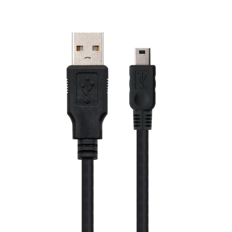 Cable USB 2.0 Nanocable 10.01.0400/ USB Macho - MiniUSB Macho/ 50cm/ Negro - изображение 2