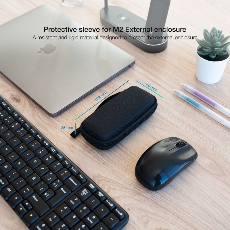Funda para Disco Externo M2 TooQ TQBC-M201B/ Negra - изображение 4