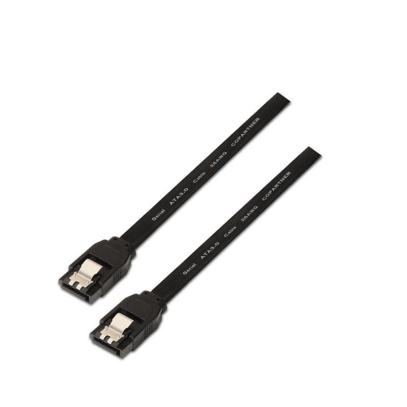Cable SATA III Aisens A130-0157/ SATA Hembra - SATA Hembra/ Hasta 0.1W/ 768Mbps/ 50cm/ Negro - изображение 2