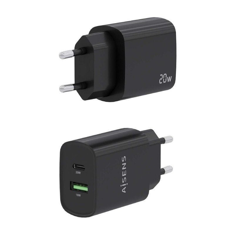 Cargador de Pared Aisens A110-0755/ 1xUSB Tipo-C/ 1xUSB/ 20W - изображение 3