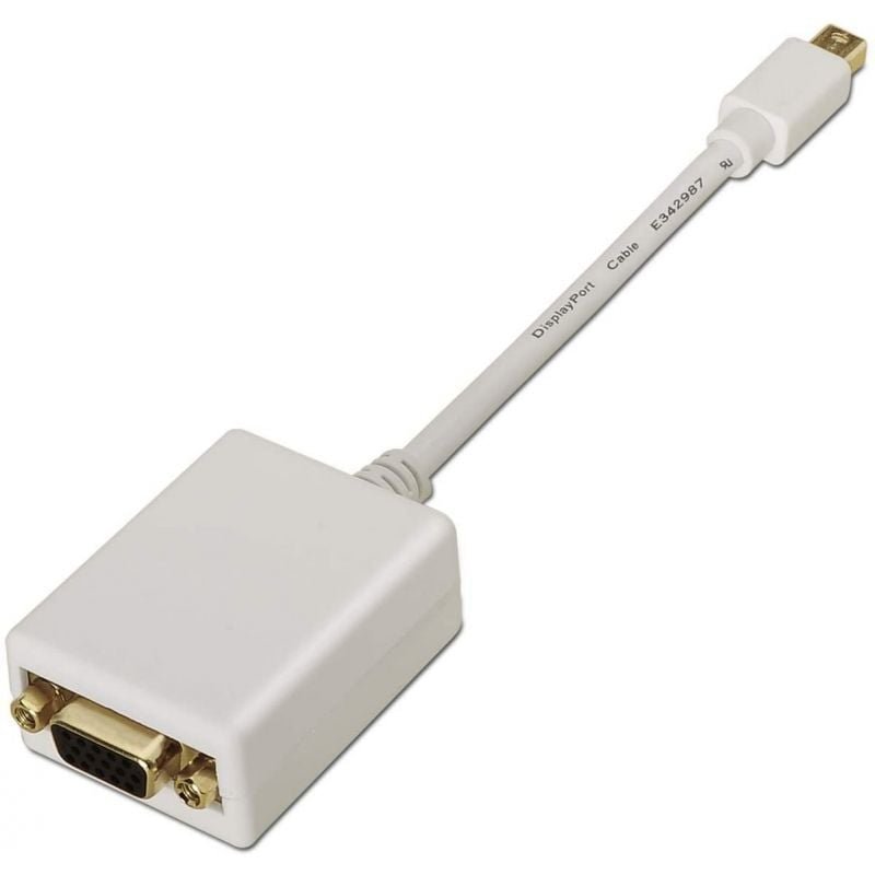 Conversor Aisens A125-0136/ Mini DisplayPort Macho - VGA Hembra/ 15cm/ Blanco - изображение 2