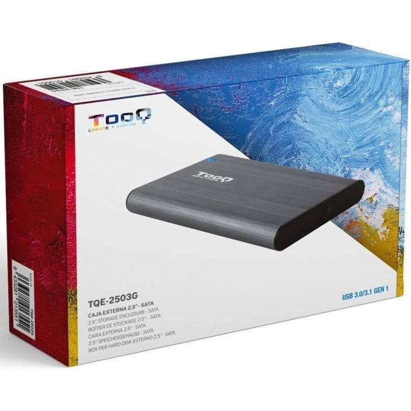 Caja Externa para Disco Duro de 2.5" TooQ TQE-2503G/ USB 3.1/ Sin Tornillos - изображение 5