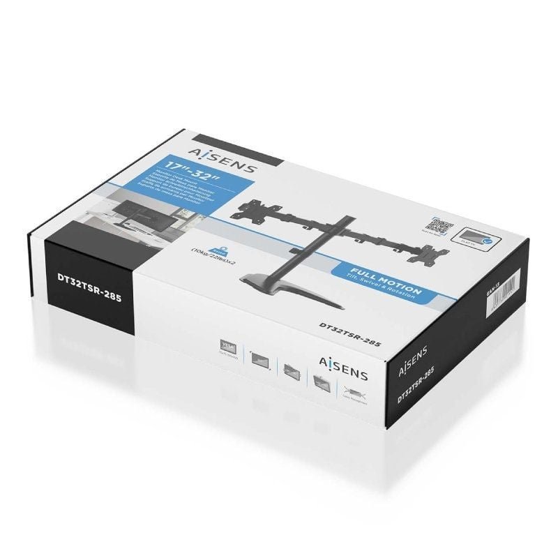 Soporte de Sobremesa para 2 Monitores Aisens DT32TSR-285/ Giratorio/ Inclinable/ hasta 10kg - изображение 5