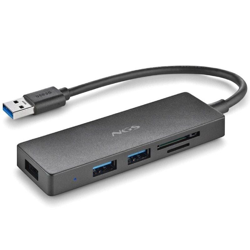 Hub USB NGS IHUB READER/ 3xUSB 3.0/ 1xLector de Tarjetas - изображение 2