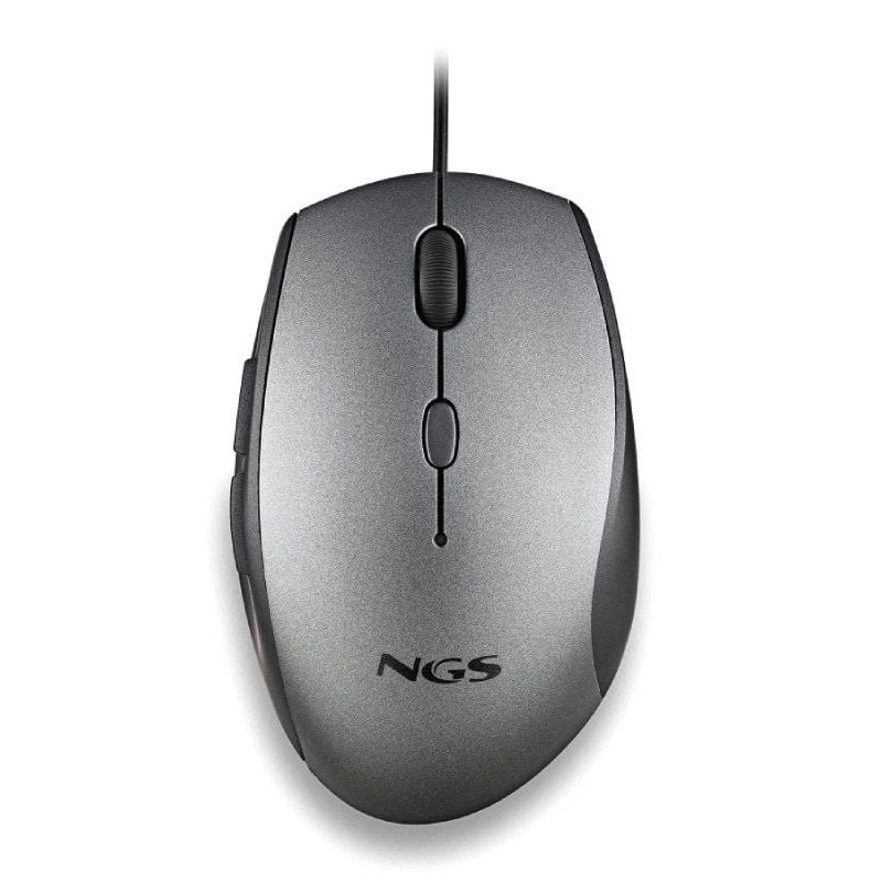 Ratón Ergonómico NGS Moth Gray/ Hasta 1600 DPI/ Gris - изображение 2