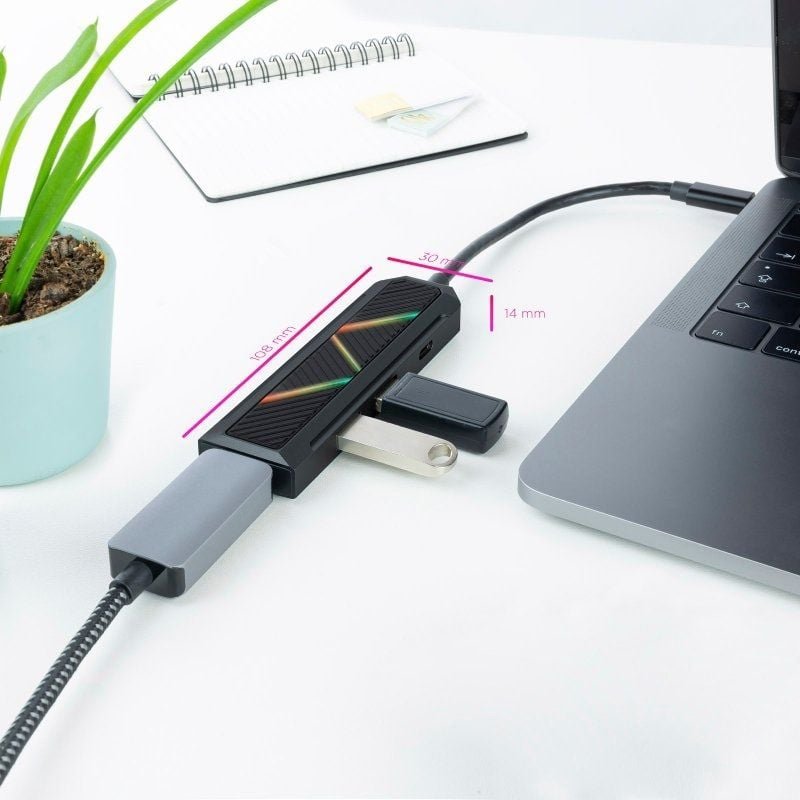 Docking USB Tipo-C Nanocable 10.16.0401/ 2xUSB/ 1xUSB Tipo-C PD/ 1xHDMI 2.0 - изображение 3