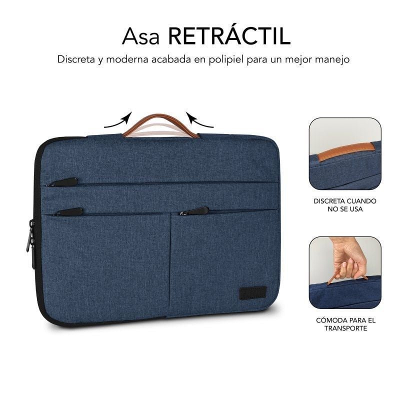 Funda Subblim Air Padding 360 Sleeve para Portátiles hasta 14"/ Azul - изображение 4