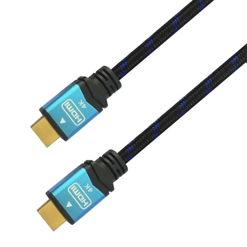 Cable HDMI 2.0 4K Aisens A120-0358/ HDMI Macho - HDMI Macho/ Hasta 10W/ 2250Mbps/ 3m/ Negro/ Azul - изображение 2