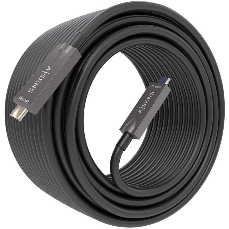 Cable USB 3.1 Tipo-C Aisens AOC A157-0884/ USB Tipo-C Macho - USB Tipo-C Macho/ Hasta 60W/ 10Gbps/ 7.5m/ Negro - изображение 2