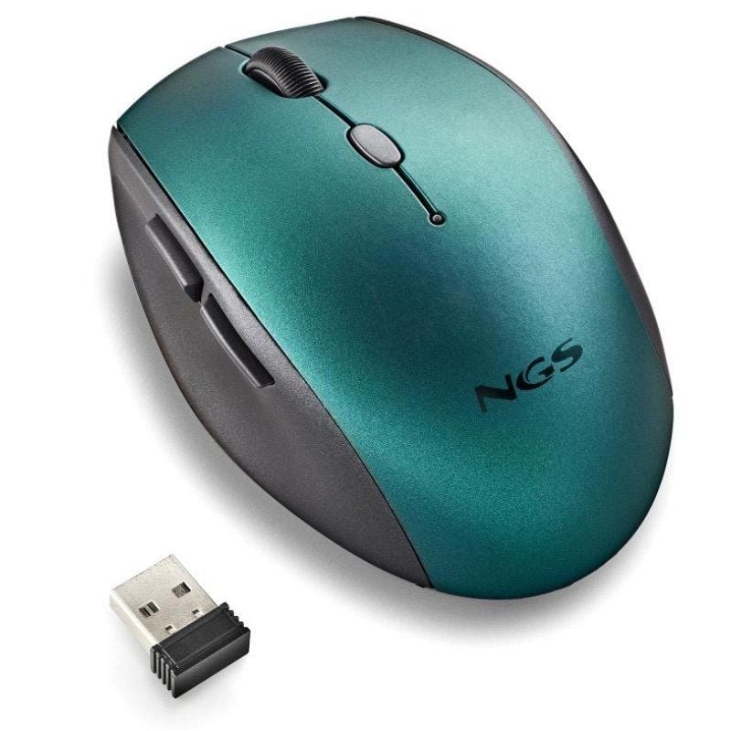 Ratón Inalámbrico NGS Bee Blue/ Hasta 1600 DPI/ Azul - изображение 3