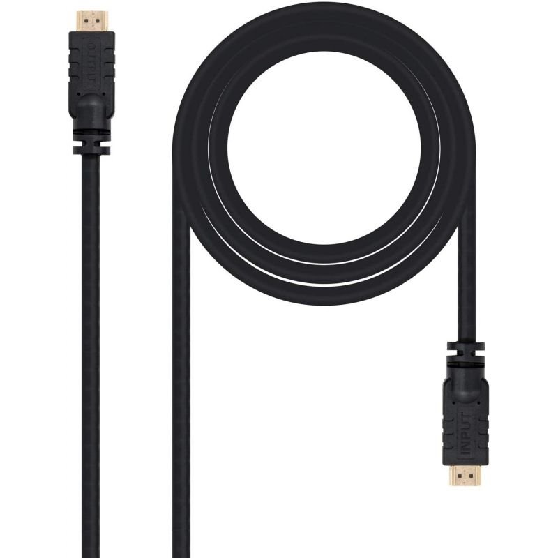 Cable HDMI 1.4 Nanocable 10.15.1820/ HDMI Macho - HDMI Macho/ 20m/ Negro - изображение 2