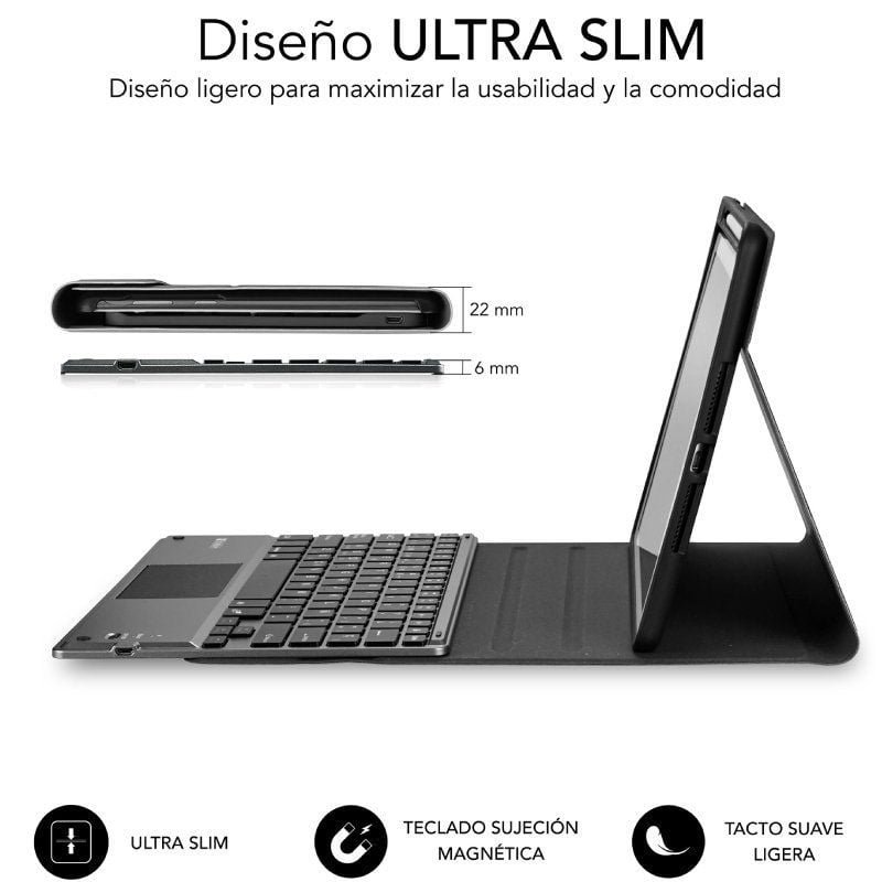 Funda con Teclado Subblim KeyTab Pro BT para Tablet iPad 10.9" 10a Gen/ Negra - изображение 2