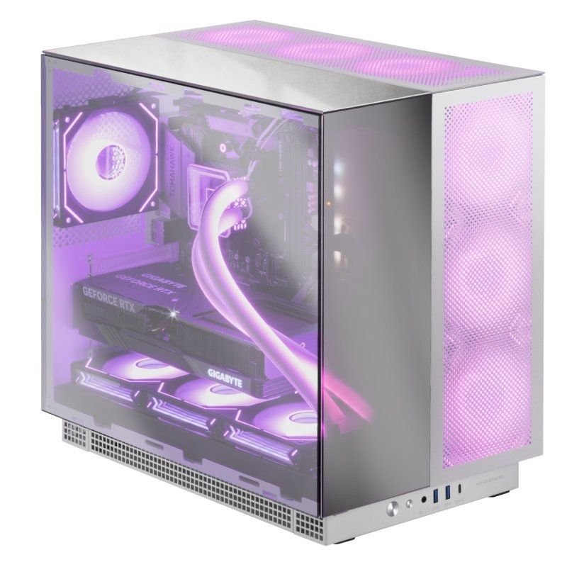 Caja Gaming Torre Mars Gaming MC-NOVA3/ Blanca y Plateada - изображение 3