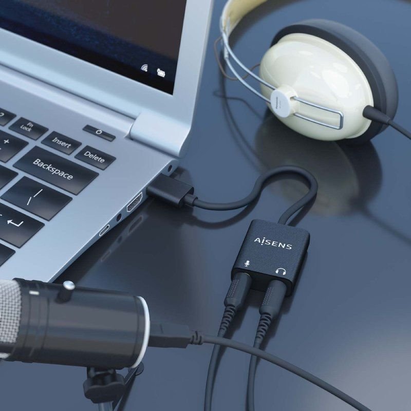 Tarjeta de Sonido Aisens A106-0769/ USB Macho - 2xJack 3.5 Hembra - изображение 4