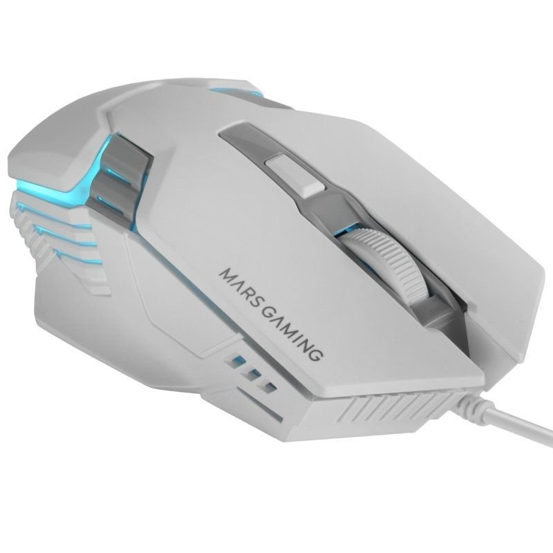 Ratón Gaming Mars Gaming MM024/ Hasta 4000 DPI/ Blanco - изображение 2