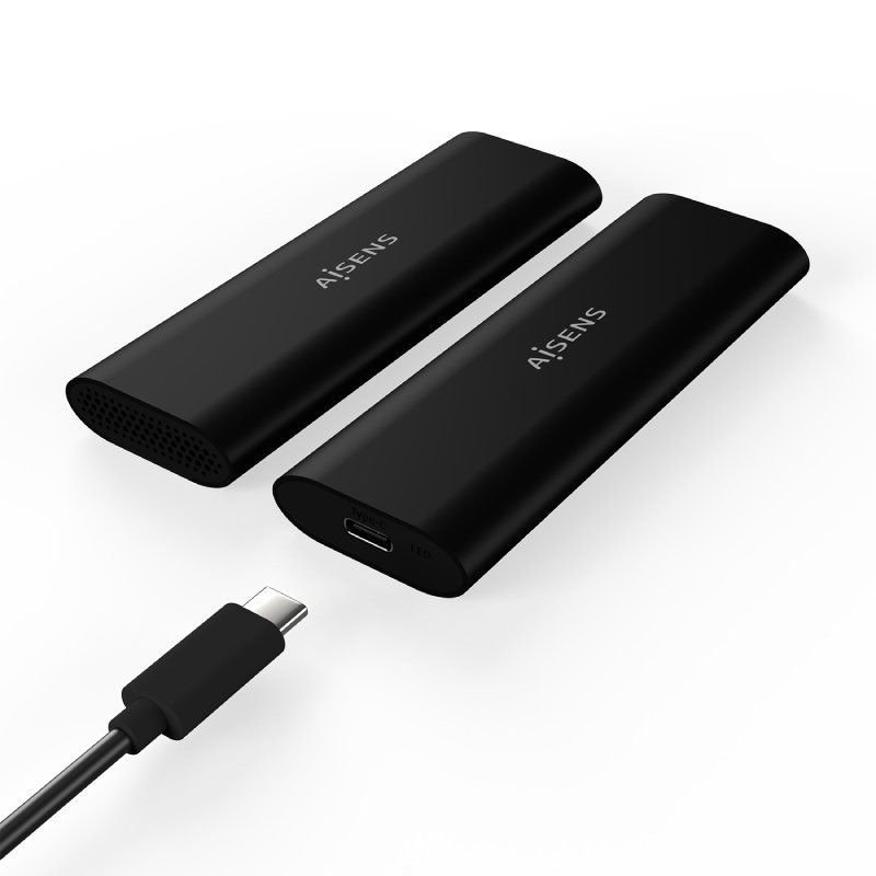 Caja Externa para Disco SSD M.2 SATA/NVMe Aisens ASM2-014B/ USB 3.2/ Sin tornillos - изображение 3