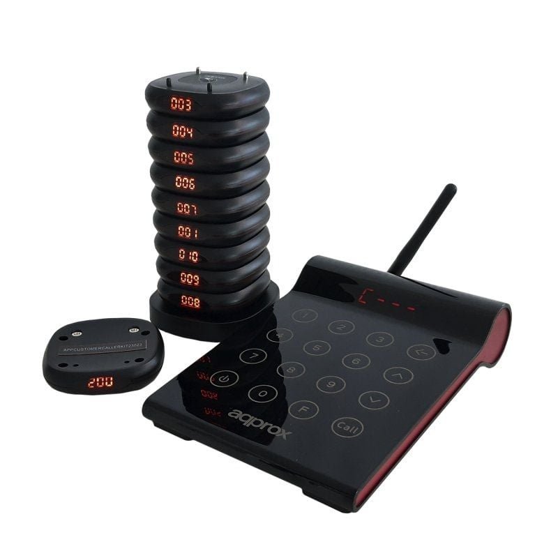 Kit Avisador de Clientes Approx appCUSTOMERCALLERKIT/ Incluye Transmisor / 10 discos / Base de Carga - изображение 2