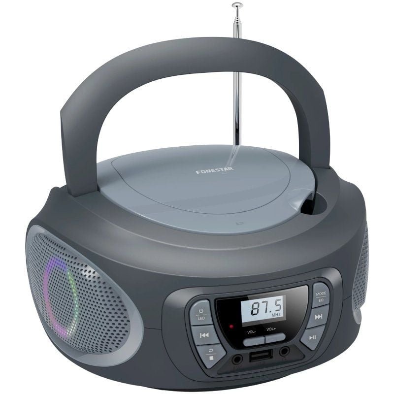 Radio CD Fonestar BOOM-ONE-G/ 13W/ con Cable/ a Pilas/ Gris - изображение 3