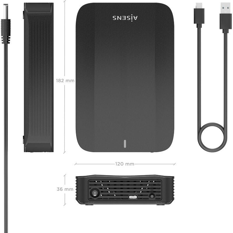 Caja Externa para Disco Duro de 3.5" Aisens ASE-3535B/ USB 3.1 - изображение 4