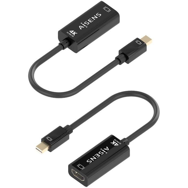 Cable Conversor Aisens A125-0904/ Mini DisplayPort Macho - HDMI Hembra/ 15cm/ Negro - изображение 3