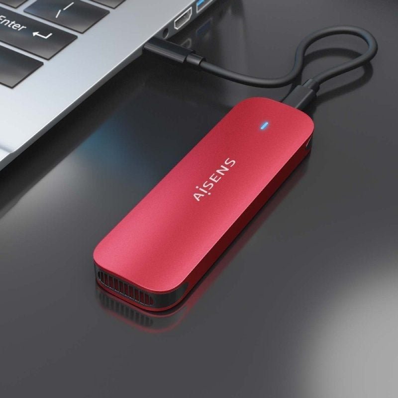 Caja Externa para Disco SSD M.2 NVMe Aisens ASM2-027RED/ USB 3.2/ Sin tornillos - изображение 5