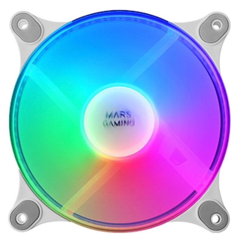Pack 2 Ventiladores Mars Gaming MFDUOW/ 12cm/ FRGB/ Blancos - изображение 3