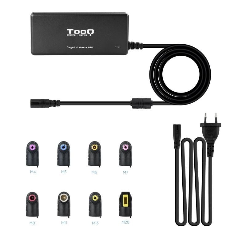 Cargador de Portátil TooQ TQLC-65BS02AT/ 65W/ Automático/ 8 Conectores/ Voltaje 18.5-20V/ 1 USB - изображение 4