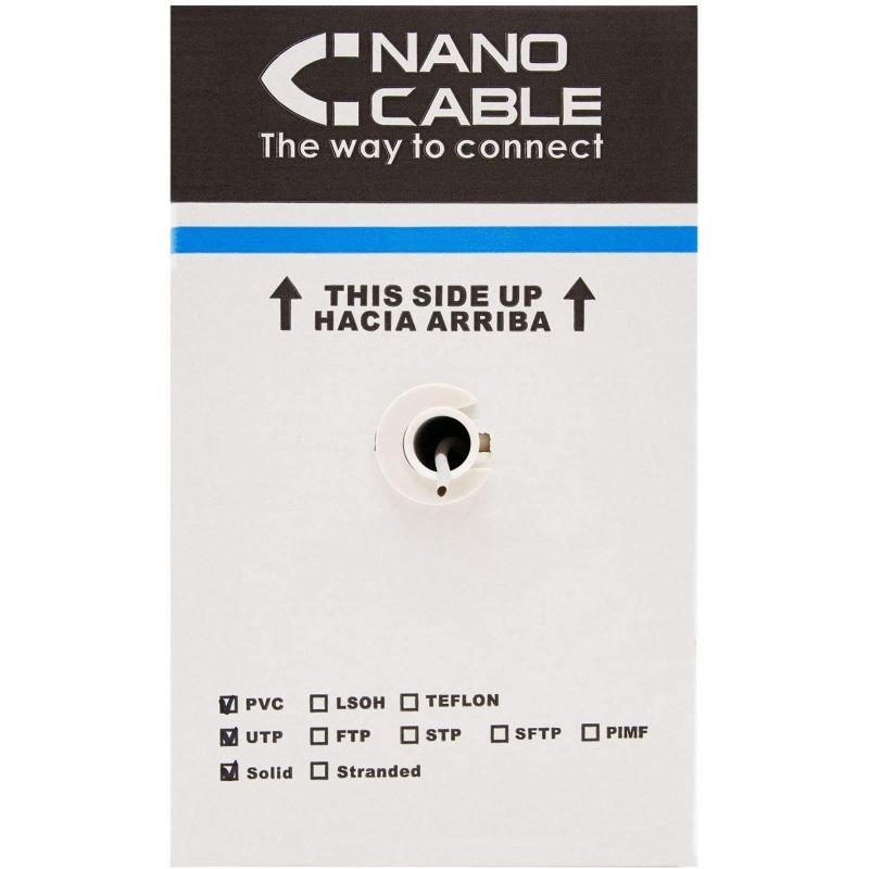 Bobina de Cable RJ45 para Exteriores UTP Nanocable 10.20.0504-EXT-BK Cat.6/ 305m/ Impermeable/ Negro - изображение 3