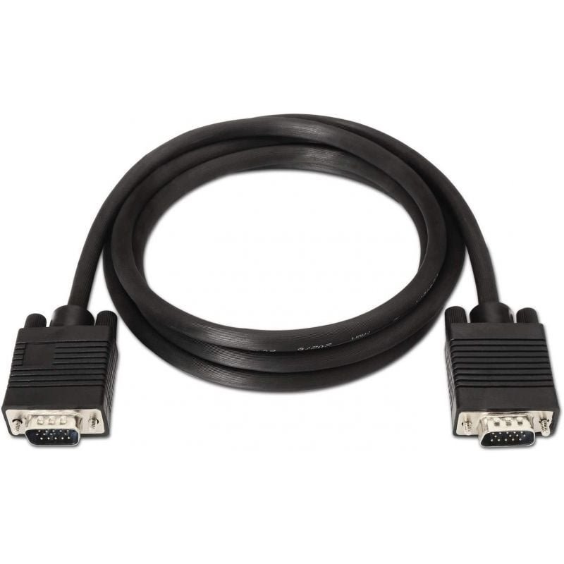Cable SVGA Aisens A113-0068/ VGA Macho - VGA Macho/ Hasta 3W/ 10Mbps/ 1.8m/ Negro - изображение 2