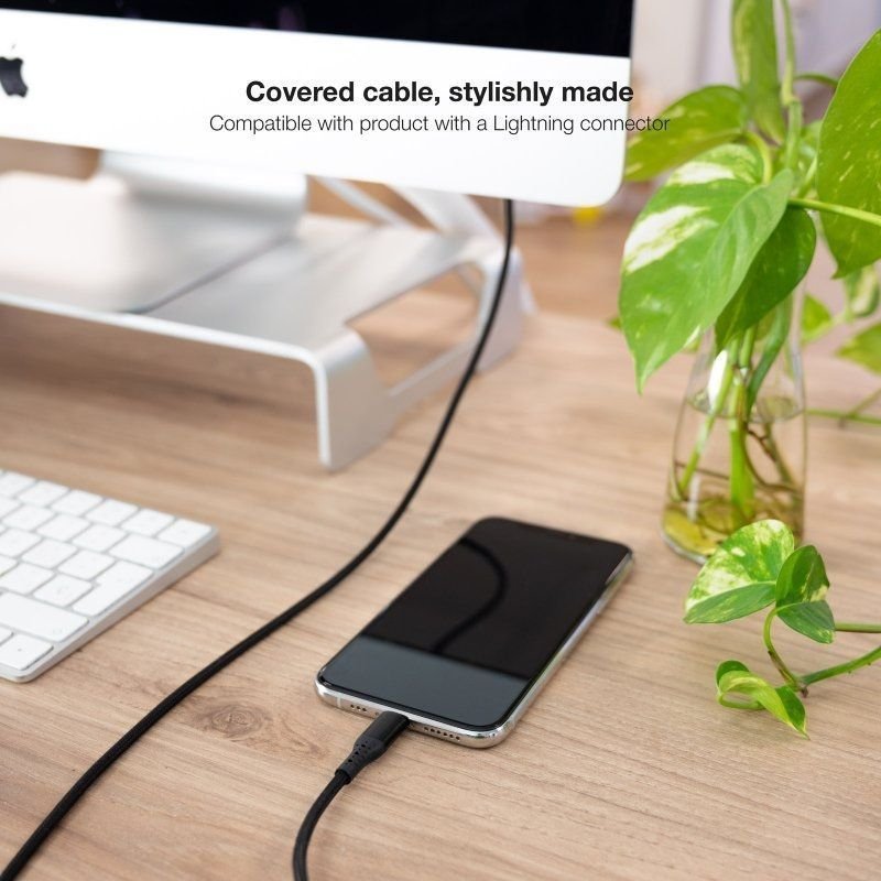 Cable USB 2.0 Lightning Nanocable 10.10.0401-COBK/ USB Macho - Lightning Macho/ 1m/ Negro - изображение 4