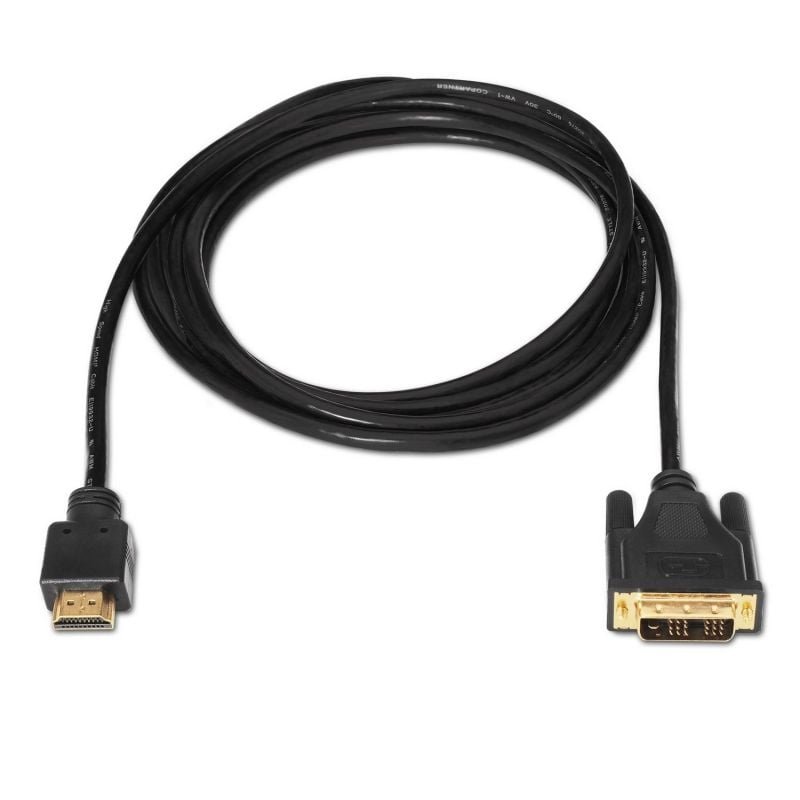 Cable HDMI Aisens A117-0090/ DVI Macho - HDMI Macho/ Hasta 10W/ 720Mbps/ 1.8m/ Negro - изображение 2
