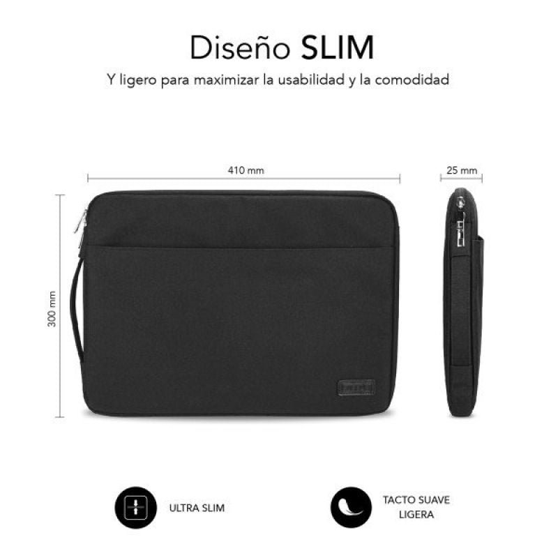 Funda Subblim Urban Laptop Sleeve para Portátiles hasta 15.6"/ Negra - изображение 3