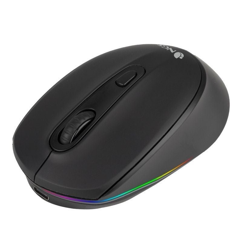 Ratón Inalámbrico por Bluetooth NGS Smog-RB/ Batería recargable/ Hasta 1600 DPI/ Negro - изображение 2